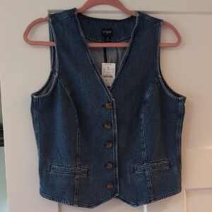 J.Crew Blue Denim Vest